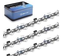 Zentop 20 Inch Chainsaw Chain, 3 Pack, 325'' Pitch, 050'' Gauge, 80 Drive Links, B1S-80DL-025, Fits Husqvarna 455, 450 Rancher, Stihl 23RM380E, Echo CS-590, Poulan PR5020 and More