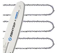 ZENTOP 8 Inch Chainsaw Bar and Chains, .050'' Gauge 3/8" LP Pitch 33DL | Fits Greenworks, Sun Joe, Chicago, Portland, Kobalt, Earthwise and More