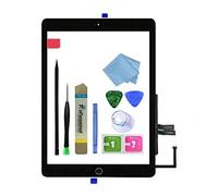 Zentop for Black iPad 6 2018 6th Generation A1893 A1954 Touch Screen Digitizer Assembly Replacement with Home Button,Camera Bracket,Pre-Installed Adhesive,Tool Repair Kit