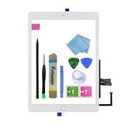 Zentop for White iPad 6th Generation iPad 2018 A1893 A1954 Touch Screen Digitizer Assembly Replacement with Home Button, Camera Bracket, Pre-Installed Adhesive,Tool Repair Kit.