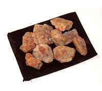 Zentron Crystal Collection: Natural Rough Sunstone with Velvet Bag - Large 1" Natural Bulk Rocks for Tumbling, Wire Wrapping, Polishing, Wicca and Reiki (1/2 Pound)