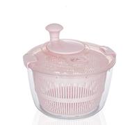 Zentto Salad Spinner Large Plastic Kitchen Salad Spinner 5 Litres Quick Vegetable Dryer BPA Free(Pink)
