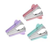 ZENVALY Staple Remover, Pack of 3 Metal Stapler Damage-Free, Small Nail Puller & Office Tool, Ideal for School, Office and Household