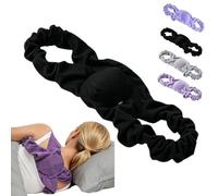 Zenvelle Align - Sleep Support Brace, Soft Breathable Sleep Posture Corrector, Adjustable Hunchback Corrector, Opens Chest & Pulls Shoulders Back, Relieves Back, Shoulder & Neck Pain (#A-Black,M)