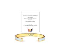 ZenVib Be Kind Of A B Bracelet For Women, Hidden Message Stainless Steel Opening Cuff Color Bangle Inspirational Friendship Gifts Jewelry, M, Stainless Steel, no gemstone
