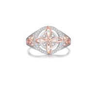 ZenVib Witches Protection Knot Ring For Women, Protect Your Loved Ones Witch’s Return-Knot Band Cubic Zirconia Rings Gift Jewelry, Copper, No Gemstone