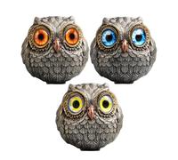ZENVIO Lucky Owl Guardian-The Wise Watcher of The Felt, Mini Owl Statue Ornament, Owl Ornaments for Christmas Trees, Lucky Mini Owl Statue for Poker Enthusiasts