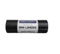 Zenvo Supply 20 Wheelie Bin Liners 240 Litre, Eco-Friendly, Bin Bags, Refuse Sacks, Recycled, Strong & Secure, Tear Resistant, 30 μm, Perfect for Standard 240L Wheelie Bins