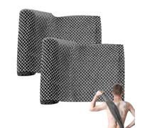 Zenvorial 2 Pcs Japanese Exfoliating Shower Towel, Extra Long Exfoliating Body Towel, Natural Body Exfoliator Bath Scrub Loofah for Dead Skin Removal Cleaning and Massage