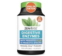 Zenwise Health Digestive Enzymes + Probiotics for Gut Health and Prebiotics Fibre Supplements for Digestion - 45 Count
