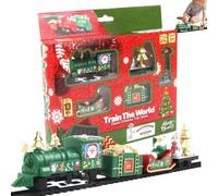 zenxianu Train Set Battery Operated Electric Vehicle Figurines Decorations | Toy Train Sets for Holiday Birthday Bedroom Party Table Home Dorm