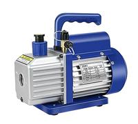 ZENY 3.5CFM Single-Stage 5 Pa Rotary Vane Economy Vacuum Pump 3 CFM 1/4HP Air Conditioner Refrigerant HVAC Air Tool R410a 1/4 Flare Inlet Port, Blue