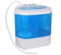 ZENY Portable Mini Compact Twin Tub Washing Machine Washer Spain Spinner 17.6lbs Capacity, Black+ White (9.9 lbs Capacity)