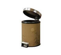 ZENY896V Garbage bin Chinese Style Leather Waste Bin, Paper Basket, Storage for Office, Home and High Class Hotel Trash Can