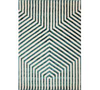 Zeo Deco Illusion Green Rug - Soft 3D Texture - 160X230 cm