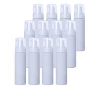 ZEOABSY Pack of 24, White 200ml Empty PET Plastic Refillable Foam Dispenser Bottles Liquid Foaming Bottles Travel Foaming Soap Pump Dispenser for Travel Hand Soap Foaming Shampoo