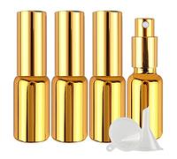 ZEOABSY Pack of 4, 20ml UV Coated Glass Perfume Spray Bottles & 1pcs Funnel, 20 ml Refillable Empty Fine Mist Travel Atomiser Sprayers, Ideal for Cosmetic, Water, Travel