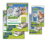 Zeolite Cat Litter Pellets set: “ZeoDeo” 3.6 kg (8Lb) + 10 EXTRA pads (for dual layer cat litter systems only!)