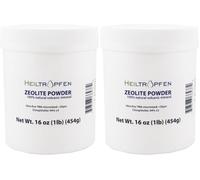 Zeolite Powder 1 Pound - 454 g | ULTRA FINE | less-than 20 µm | Clinoptilolite 94%+-3 | activated | Natural Mineral Dust | Heiltropfen® (Pack of 2)
