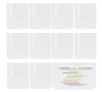 ZEONHAK 100 PCS A6 Clear Zipper Binder Pockets, 6 Holes Budget Binder Pockets for Cards Organizer