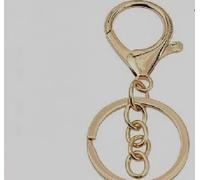 ZEONHAK 100Pcs Gold Lobster Claw Clasps Keychain with Swivel Trigger Clips, Metal Hooks, Flat Split Rings, Jewelry Making Supplies Kit for DIY Crafts, Necklaces, Bracelets