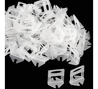 ZEONHAK 400 PCS 1mm Tile Leveling System Clips Spacer, Plastic Level Spacer Clips for Ceramic Tile and Stone Installation