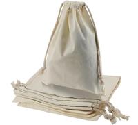 ZEONHAK 8 PCS 30 x 40cm Large Canvas Drawstring Bag, 11.8 x 15.7 Inch Canvas Fabric Drawstring Gift Storage Bags for Candy, Wedding Party, Festivals