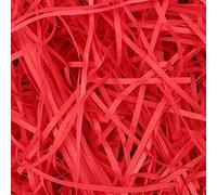 ZEONHEI 1000g Red Hamper Stuffing Filler, 1kg Raffia Shredded Tissue Paper, Gift Boxes Filling Gift Baskets Packaging Filler, Box Filler Packaging Paper for Party Supplies Easter Baskets