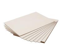 ZEONHEI 12 Pcs Balsa Wood Sheets, 420 x 300 x 3mm Rectangle Wood Pieces, Unfinished Wooden Craft Sheet for DIY, Model Making, Wood Burning, Painting