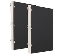ZEONHEI 2 Pack A4 Sketch Books, 75 Sheets/150 Pages Binder Binding Sketch Pad, A4 Drawing Pad, Black Hardback Sketchbook for Sketching Graffiti Drawing