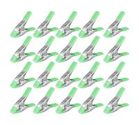 ZEONHEI 20 PCS 6 Inch Spring Clamps, Heavy Duty Metal Spring Clips with 2.4-Inch Wide Jaw Opening and Non-Slip Handle for Woodworking, Camping Tarpaulins and DIY Crafts