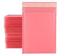 ZEONHEI 30 Pack A4 Pink Poly Bubble Mailers, 29x36cm Self Seal Padded Envelopes, Waterproof Bubble Envelopes for Shipping, Mailing, Small Business Packaging