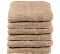ZEONHEI 6 PCS 40 x 24 Inch Burlap Bags, Burlap Storage Sacks for Gardening, Potato Sack Race Bags for Adults and Kids, Sturdy and Reusable Natural Jute, Birthday Party Games