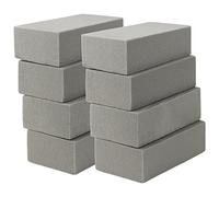 ZEONHEI 8 PCS Dry Florist Foam Bricks, Grey Floral Foam Bricks, Floral Foam Blocks for Artificial Flower Arrangement and Craft Supplies
