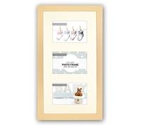 Zep Emma C Baby Frame for Three 6 x 4-Inch Photos, Wood, Orange, 29 x 3 x 45 cm