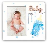 Zep Giovanni Blue, Wood, Blue/White, 20 x 2 x 18 cm