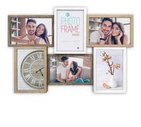 ZEP Wood Finish Multi Aperture Frame For Six 6x4 Inch Photos