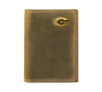 ZEP-PRO NCAA Trifold Wallet Slim Stylish for Men, Georgia Bulldogs Vintage Tan