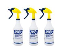 Zep Professional Sprayer Bottle - 32 oz (Pack of 3) - HDPRO1 - Versatile Adjustable Nozzle Spray Bottles with a Fine Mist or Powerful Spray, Refillable for Diluted Concentrate