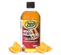 Zep Wood Polish Oil - 500ml Orange-Scented Furniture & Floor Polish - Wood Polish for Furniture, Cabinets & Floors - Restores Shine & Leaves Fresh Orange Scent