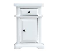 ZEPFJHE 1/12 Scale Miniature Bedroom Nightstand Plywood Doll House Furniture For Realistic Scene Display And Creative Play Doll House Nightstand