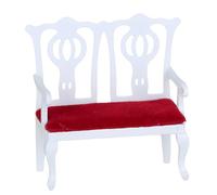 ZEPFJHE 1/12 Scale Miniature European Wooden Cafe Chairs Pair Set, A, A.