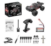 ZEPFJHE 1/14 Brushless Motor Remote Control Car Off Road Vehicle Up To 60KMH With LED Lights And Multiple Batteries For All Terrains Electric Off Road Remote Control Car