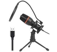 ZEPFJHE 1 Set USB Condenser Microphone Build-in LED Light Effect For Home Studio Gaming And Podcasting With Tripod Stand Gaming Mic