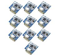ZEPFJHE 10Pcs 5V Battery Charging Board Step Up Module Feature Overcharge And Discharge Protections With LED Lights USB Output Port