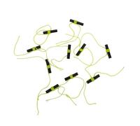 ZEPFJHE 10Pcs Fluorescent Green Nylon Line Stopper Fast Knots Tying Tool Slip Knots Stoppers for Sea Fishing and Outdoor Sports Quick Accessories