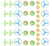 ZEPFJHE 10PCS Flying Saucer Toy With Cool Visual Effects Tops For Outdoor Game And Parent Child Bonding Whirling Visual Effect Toy