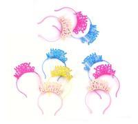 ZEPFJHE 10pcs New Year Flashing Headbands For Parties And Event LED Glowing Fiber Optics Hair Bands Holiday Party Supplies Festival Hair Accessory