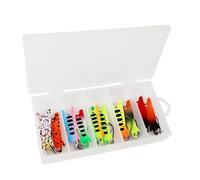 ZEPFJHE 10Pcs Trout Fishing Spoon Lures Set Single Hook Trout Lures Sequins Baits Fishing Jigs Spoon Lure Hard Metal Baits Spoons Sequins Jigs