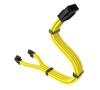 ZEPFJHE 11.8inch CPU 8pin To 4+4pin Detachable Power Cable Durability Nylon Cord For Mainbiard Power Supplies Motherboards Connection Cord